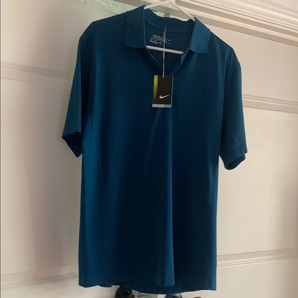 Nike Blue Polo Shirt Classic Design